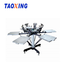 6 Color Manual T-shirt Printing Machine